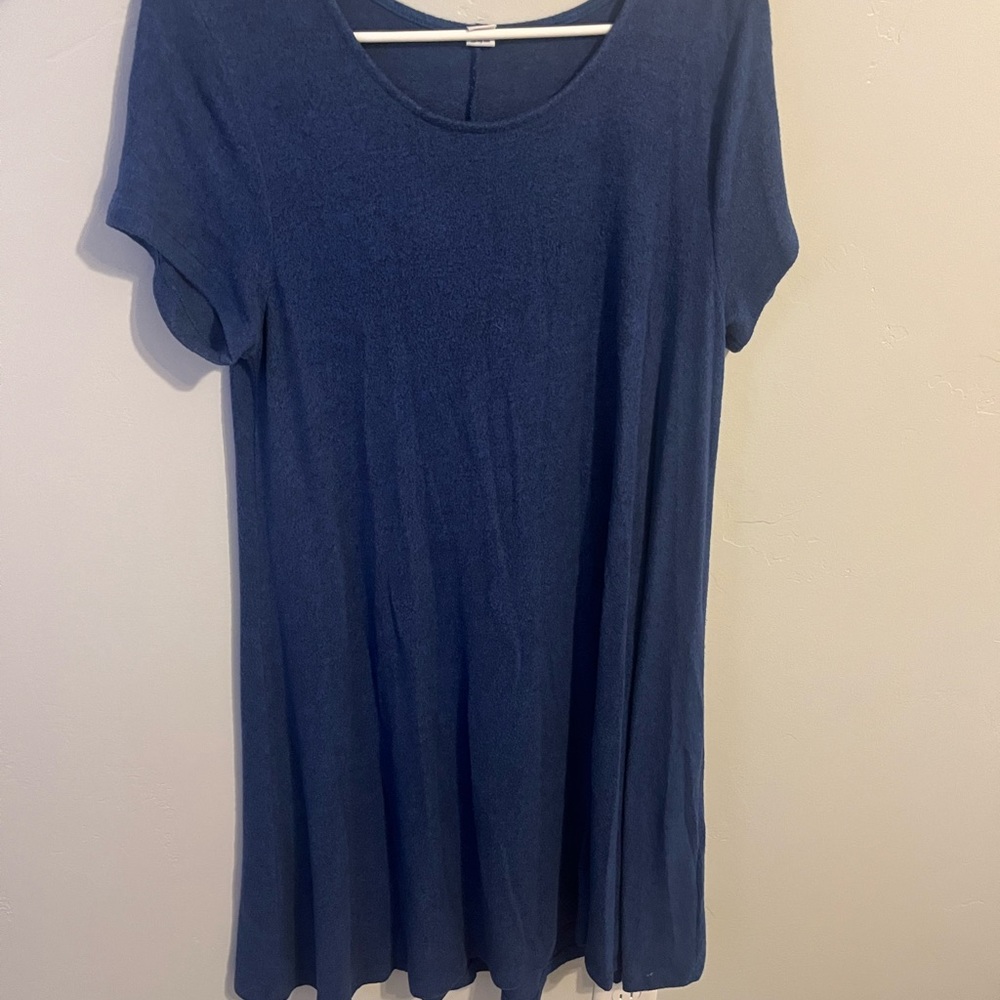blue t shirt dress